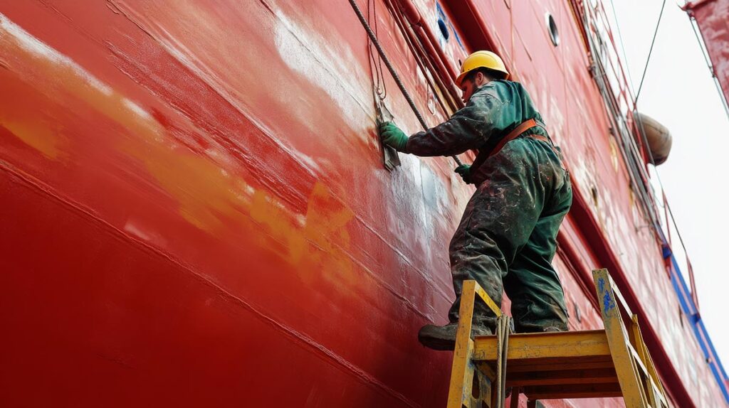 A close-up of an industrial painter